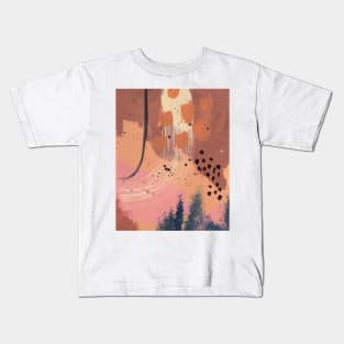 Modern abstract painting, acrylic painting 8 Kids T-Shirt